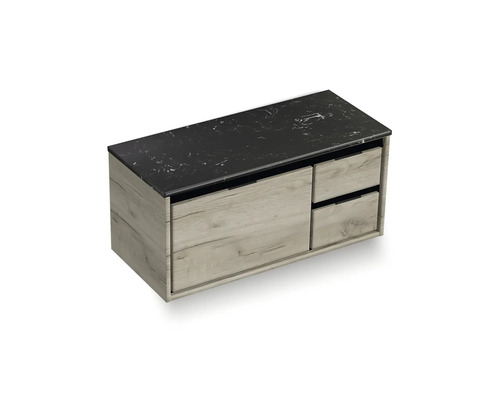 Wastafelonderkast met laden en opbergruimte