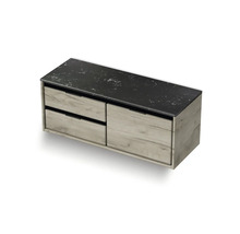 Hangende onderkast met twee laden en een plank
