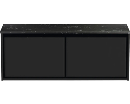 SANOX Badkamermeubel Loft 121 cm zwart mat