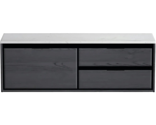 Wastafelonderkast met twee laden en een deur