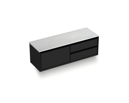 Wastafelonderkast met laden en planchet