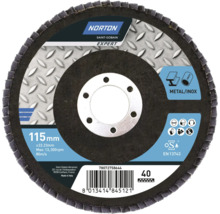 Norton lamellenschijf met een diameter van 115 mm voor het slijpen van metaal en roestvrij staal