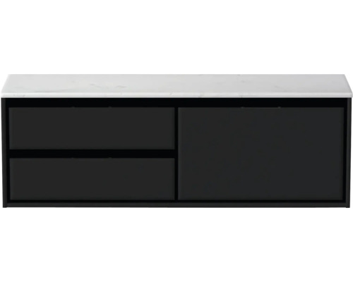 Wastafelonderkast met twee lades en een deur