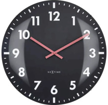 NEXTIME Wandklok Duomo zwart ø 50 cm