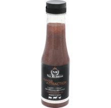 No Rubbish barbecuesaus in een glazen fles