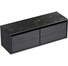 SANOX Badkamermeubelset Loft met wastafelblad 47x141x46 cm black oak