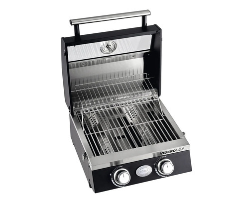 Gasbarbecue met twee branders en grillrooster