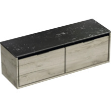 SANOX Badkamermeubelset Loft met wastafelblad 47x141x46 cm craft oak