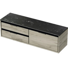 SANOX Badkamermeubelset Loft met wastafelblad 47x161x46 cm craft oak