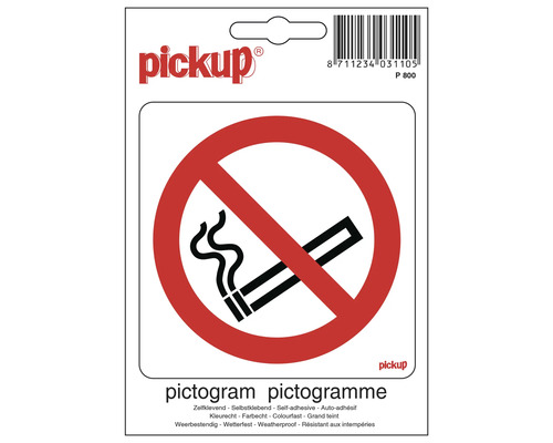 PICKUP Sticker verboden te roken 10x15 cm PICKUP Sticker verboden te roken 10x15 cm