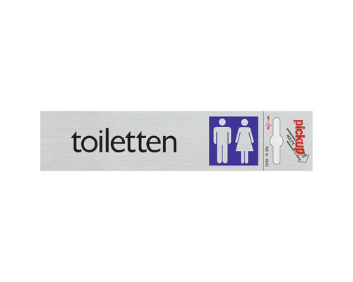 PICKUP Informatiebord toiletten 4,4x16,5 cm PICKUP Informatiebord toiletten 4,4x16,5 cm