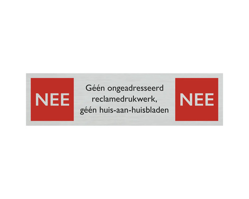 PICKUP Brievenbusbord nee/nee 4,4x16,5 cm PICKUP Brievenbusbord nee/nee 4,4x16,5 cm
