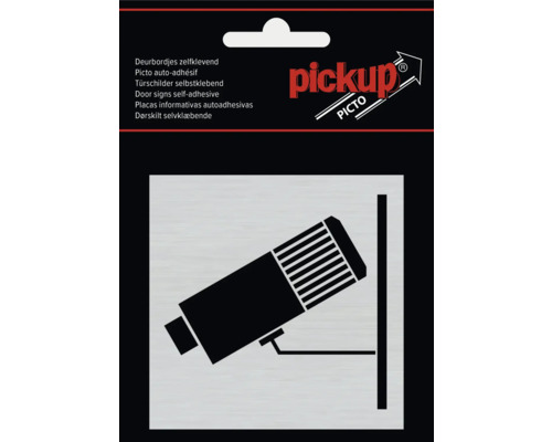 PICKUP Informatiebord zelfklevend camerabewaking 8x8 cm PICKUP Informatiebord zelfklevend camerabewaking 8x8 cm
