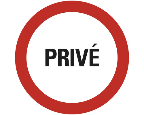 PICKUP Informatiebord privé ø 18 cm