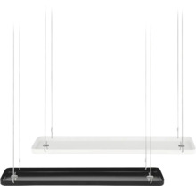 Hanglamp in zwart en wit met ophanging