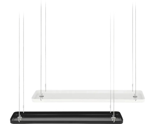 Hanglamp in zwart en wit met ophanging