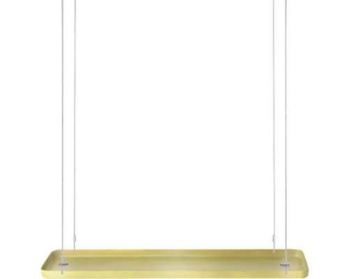 Plantentafel hangend goud 58x15x2,1 cm