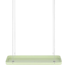 Hangende plantenbak met staalkabelophanging