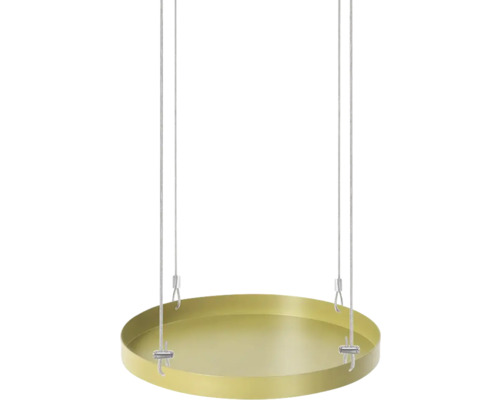 Plantentafel hangend goud Ø 24 cm H 2,1 cm
