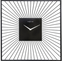 Nextime Logo wandklok met abstract vierkant ontwerp