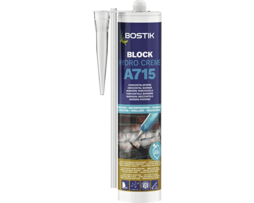BOSTIK BLOCK A715 HYDRO LIQUID Horizontaal Creme 290 ml BOSTIK BLOCK A715 HYDRO LIQUID Horizontaal Creme 290 ml