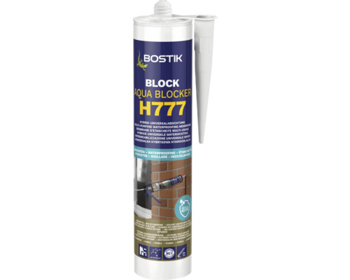 BOSTIK BLOCK H777 AQUA BLOCKER Hybride universele afdichting 290 ml BOSTIK BLOCK H777 AQUA BLOCKER Hybride universele afdichting 290 ml