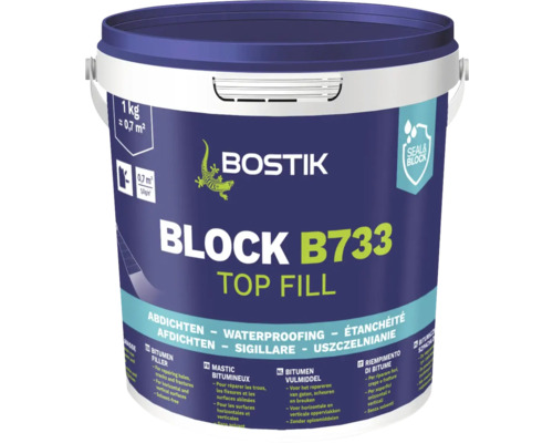 BOSTIK BLOCK B733 Bitumenafdichting, 1 kg