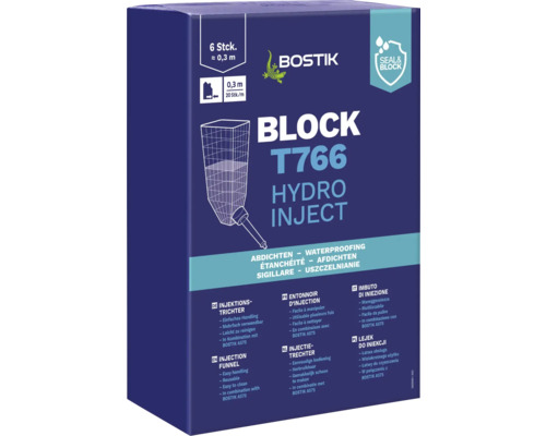 BOSTIK BLOCK T766 HYDRO INJECT Injectietrechter Pakket = 6 stuks