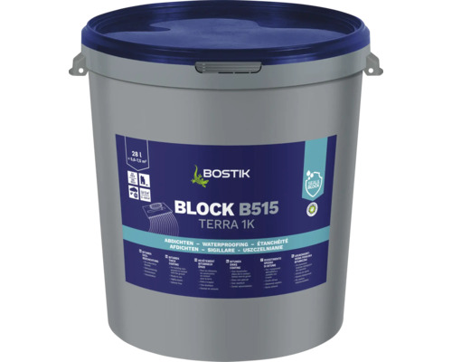 BOSTIK BLOCK B515 TERRA 1K+ Dikke coating 28 l BOSTIK BLOCK B515 TERRA 1K+ Dikke coating 28 l