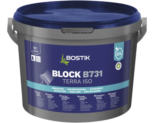 BOSTIK BLOCK B731 TERRA ISO Bitumenisolatielaag 10 l BOSTIK BLOCK B731 TERRA ISO Bitumenisolatielaag 10 l