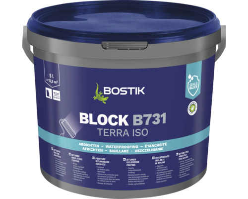 BOSTIK BLOCK B731 TERRA ISO Bitumenisolatielaag 5 l BOSTIK BLOCK B731 TERRA ISO Bitumenisolatielaag 5 l