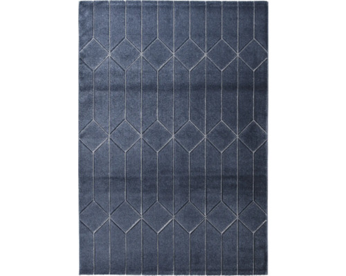 Vloerkleed Handcarved blauw 133x190 cm Vloerkleed Handcarved blauw 133x190 cm