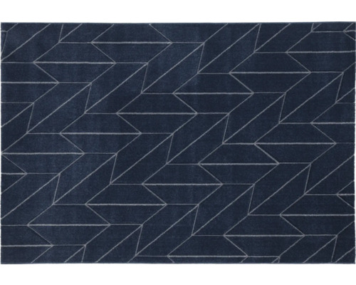 Vloerkleed Handcarved blauw 133x190 cm Vloerkleed Handcarved blauw 133x190 cm