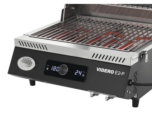 Rösle Videro E2-P elektrische barbecue met temperatuurweergave en grillrooster