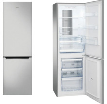 Amica koel-vriescombinatie met open deur, interieur met vakken en laden zichtbaar