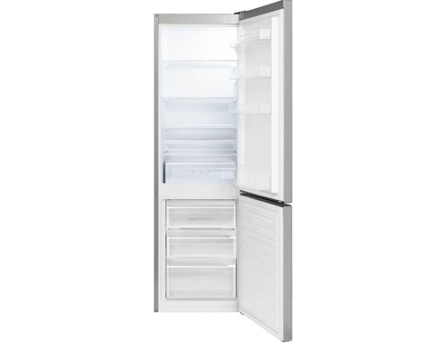 Geopende koelkast met vriezer