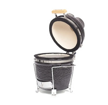 Keramische barbecue met open deksel