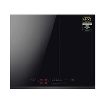 Inductiekookplaat met vier kookzones en digitale display