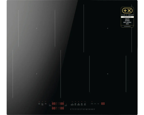 Inductiekookplaat met vier kookzones en Plus X Award-keurmerk