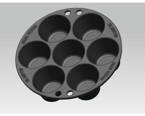 Muffinvorm met zeven holtes