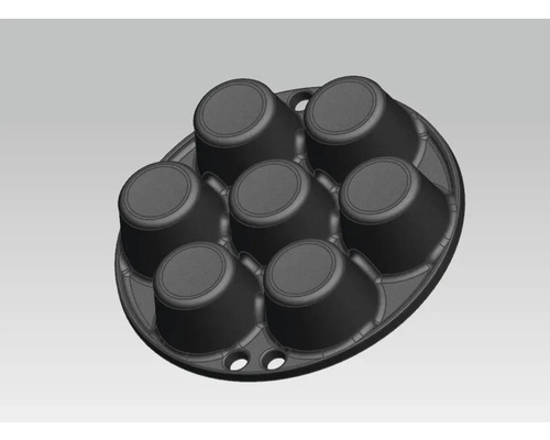 Muffinbakvorm voor zes muffins