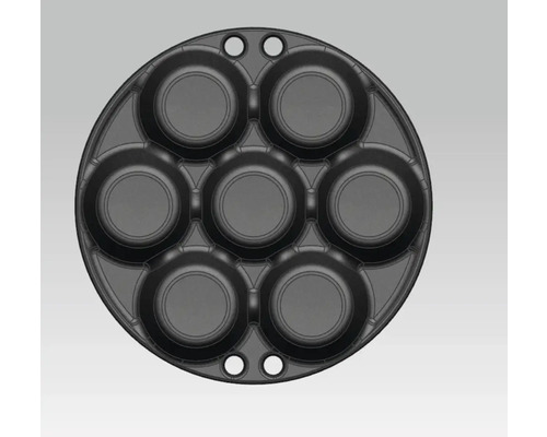 Ronde afdekking met zeven uitsparingen