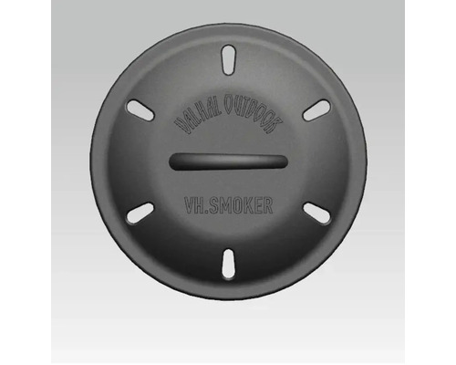 Deksel voor rookoven met ventilatieopeningen