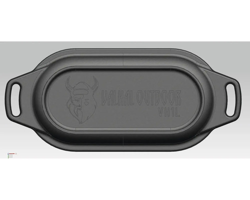 Valhal Outdoor serveerpan met twee handgrepen