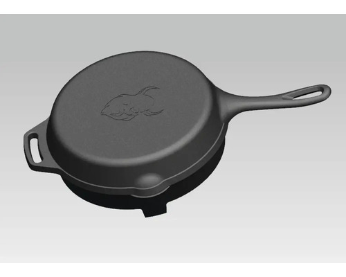 Gietijzeren braadpan met deksel