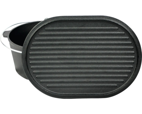 Gietijzeren pan met deksel