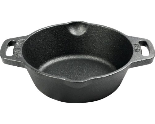 VALHAL Skillet gietijzer met handgrepen 15 cm zwart