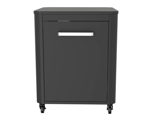 Metalen rolcontainer met handgreep