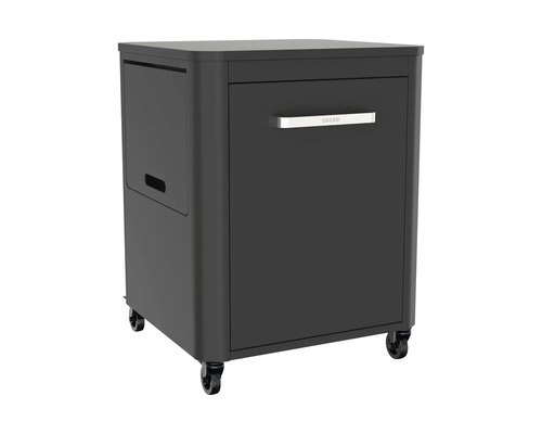 Mobiel pizzaovenonderstel met lade en wielen