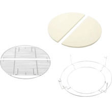 Barbecue accessoireset met pizzasteen, grillrooster en houder